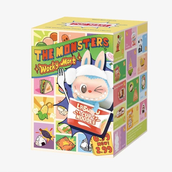 POP MART Accessories - Labubu THE MONSTERS Wacky Mart Series Figures Milk